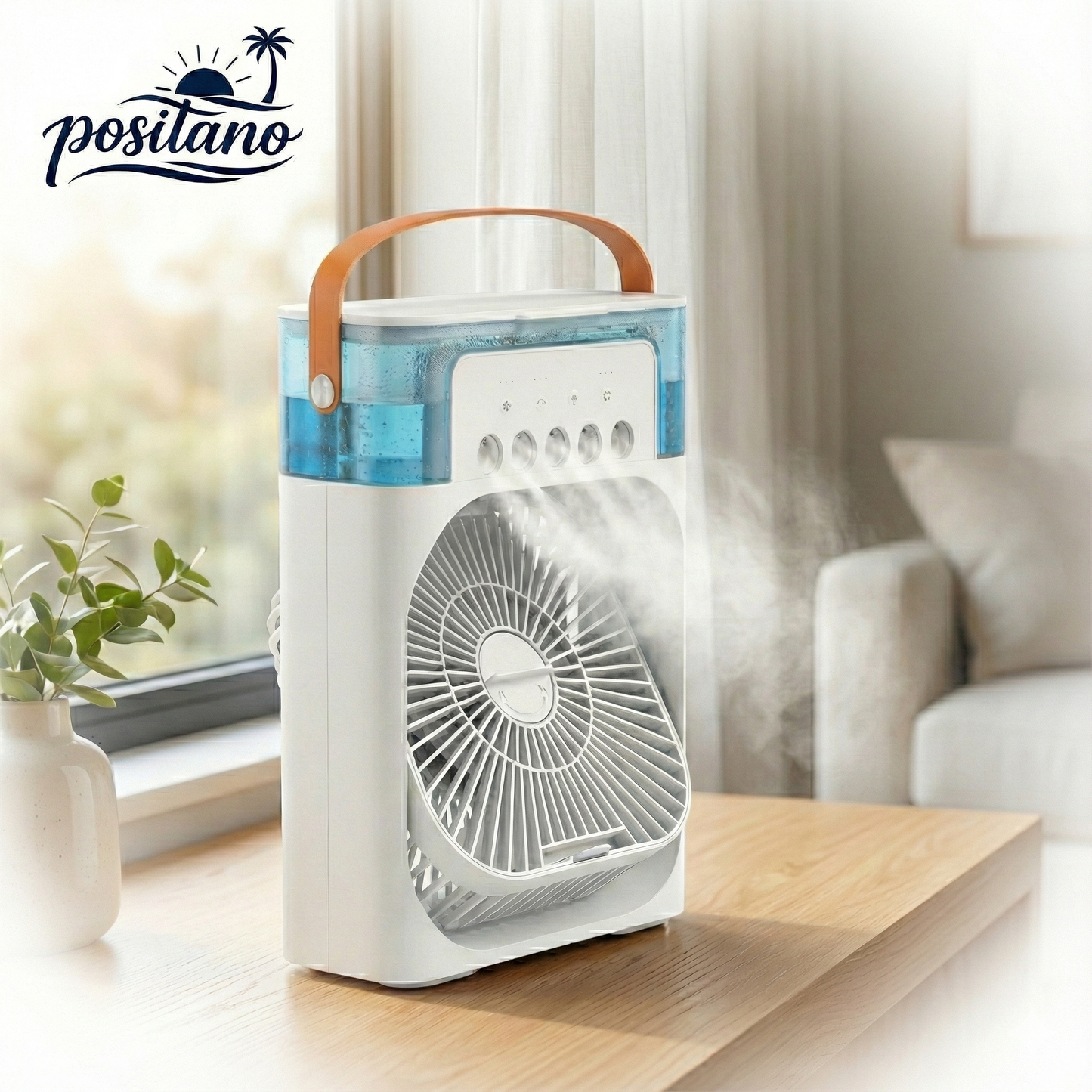 Ventilador + Humidificador Portátil