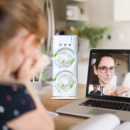 Ventilador de aire acondicionado doble